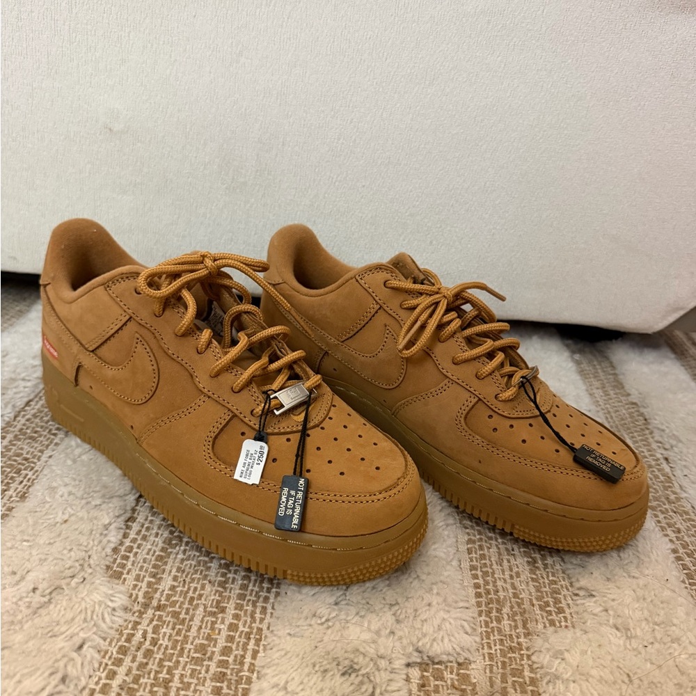 Supreme x Nike Air Force 1 Low SP — Wheat/Flax
